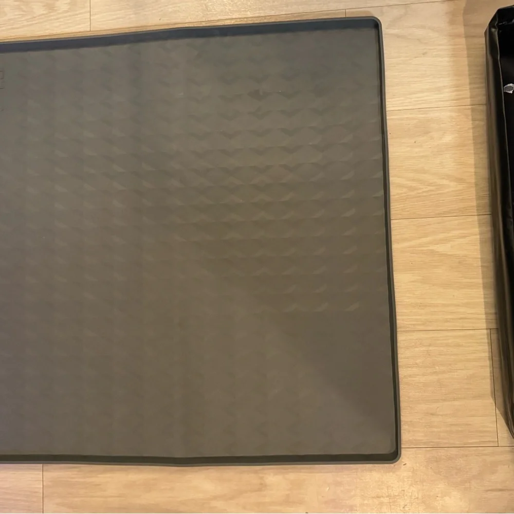 Dog potty pad holders trays bundle. One is black and one is gray.